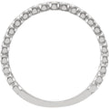 saveongems 14K White 1/4 CTW Cluster-Style Diamond Engagement Ring