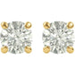 saveongems Jewelry 14K Round Forever One Moissanite Earrings
