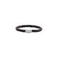 saveongems Jewelry 8 1/2 Inch Leather Bracelet with Stainless steel Magnetic Clasp