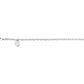 saveongems Jewelry 15.5 x 12.4 mm / 7 1/2 Inch Sterling Silver Heart Charm Bracelet 7.5"