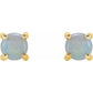 saveongems Jewelry 14K Natural White Opal Earrings