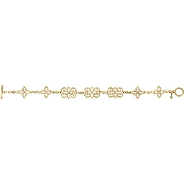 saveongems Jewelry Floral Bracelet 7 3/4"