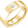 saveongems Jewelry 6mm / 6 / 14K Yellow Flat Band 14K gold