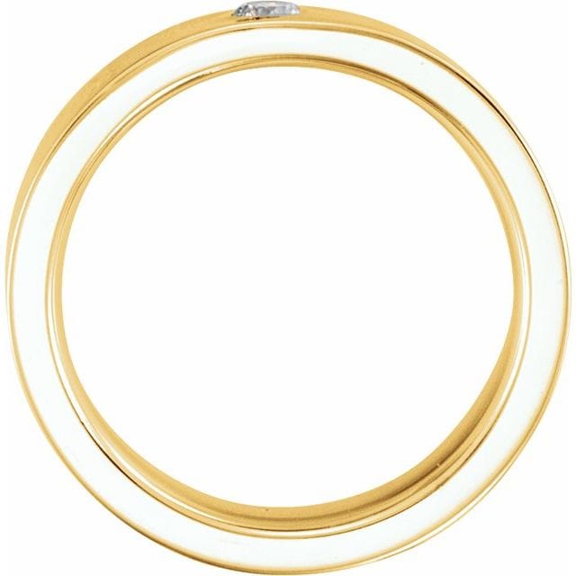 saveongems Jewelry Flat Band 14K gold