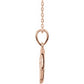 saveongems Jewelry 14K .03 CTW Natural Diamond Hamsa 16-18" Necklace