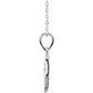 saveongems Jewelry 14K .03 CTW Natural Diamond Hamsa 16-18" Necklace