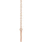 saveongems Jewelry Curved Bar Necklace