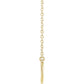 saveongems Jewelry Curved Bar Necklace