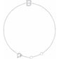 saveongems Initial B / I1 H+ / 14K White 14K Natural Diamond Initial 6-7" Bracelet
