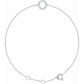 saveongems Initial O / I1 H+ / 14K White 14K Natural Diamond Initial 6-7" Bracelet