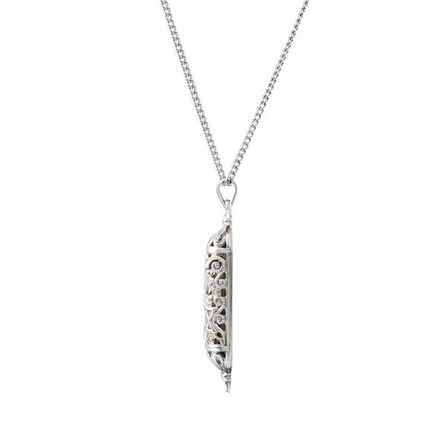 saveongems Jewelry Mezuzah Necklace Hollow