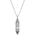 saveongems Jewelry 18 Inch / 36 X 9mm / Sterling Silver Mezuzah Necklace Hollow