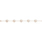 saveongems Jewelry 7 Inch / 14K Rose Floral Station Bracelet 7"