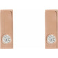 saveongems Jewelry 14K Natural Diamond Bar Earring