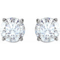 saveongems 5mm :: 1 CTW / G-H 14K White 1 CTW Natural Diamond Stud Earrings with Friction Post