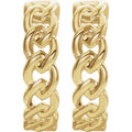 saveongems Jewelry Chain Link Hoop Earrings
