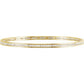 saveongems Jewelry 1.7mm::2 1/4 CTW / I1 H+ / 14K Yellow 14K Natural Diamond Stackable Bangle 8" Bracelet