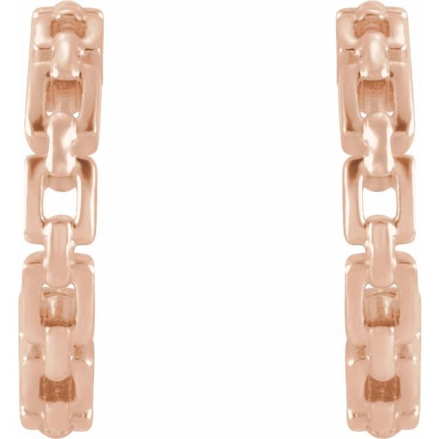saveongems Chain Link Huggie Earrings