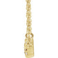 saveongems Jewelry 14K Natural Pink Tourmaline & .03 CTW Natural Diamond 16-18" Necklace