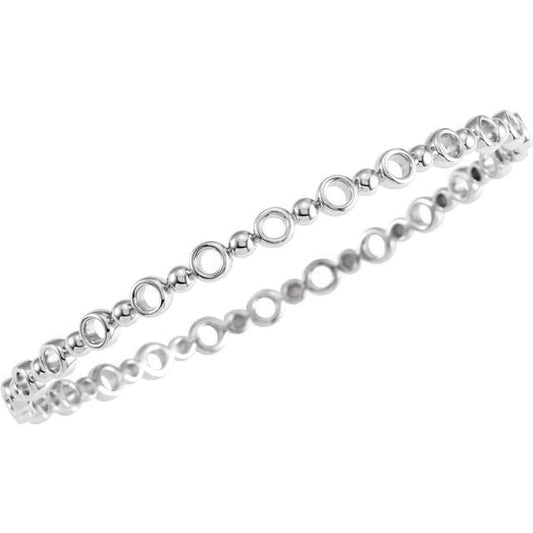 saveongems Jewelry Geometric Bangle Bracelet 7 "