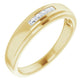 saveongems Jewelry 1/6ctw::1.75 x 1.75mm / 10.00 / 14K Yellow Five-Stone Band Yellow 14k gold