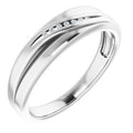 Save On Diamonds Jewelry .03ctw::1mm / 11 / 14K White Accented Band 14 White