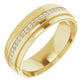 saveongems Jewelry 7mm / 10.5 / 14K Yellow Eternity Band 14K gold