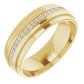 saveongems Jewelry 7mm / 9.5 / 14K Yellow Eternity Band 14K gold