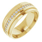 saveongems Jewelry 7mm / 6.5 / 14K Yellow Eternity Band 14K gold
