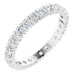 saveongems 2.25mm:: 1 1/3 CTW / SI2-SI3 / 14K White 14K Natural Diamond Eternity Band Ring Size 7