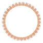 saveongems 14K Natural Diamond Eternity Band Ring Size 7