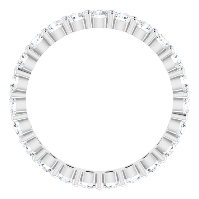 saveongems 14K Natural Diamond Eternity Band Ring Size 7