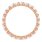 saveongems 14K Natural Diamond Eternity Band Ring Size 7