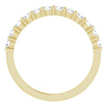 saveongems 14K Yellow Natural Diamond Anniversary Band Sizes 2mm,2.25mm,2.5mm,2.75mm,3.4mm