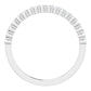 saveongems 14K White Natural Diamond Anniversary Band
