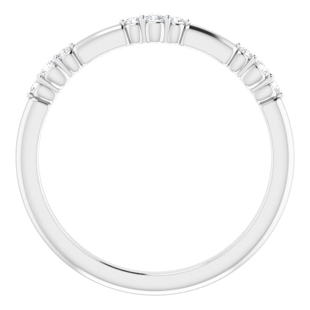 saveongems Jewelry 14K 1/10 CTW Natural Diamond Stackable Ring