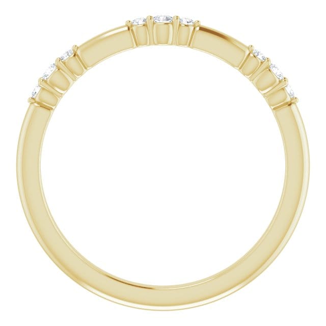saveongems Jewelry 14K 1/10 CTW Natural Diamond Stackable Ring