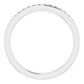 saveongems 14K White Diamond Anniversary Band Sizes1mm,1mm,1.3mm,1.5mm,1.7mm,2mm,2.25mm,2.5mm,2.75mm,3mm