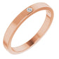 saveongems 1.75mm:: .02 CTW / 6.0 / 14K Rose 14K .02 CTW Natural Diamond Family Stackable Ring