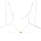 saveongems Jewelry 14K Natural Pink Tourmaline & Natural White Sapphire Evil Eye Necklace