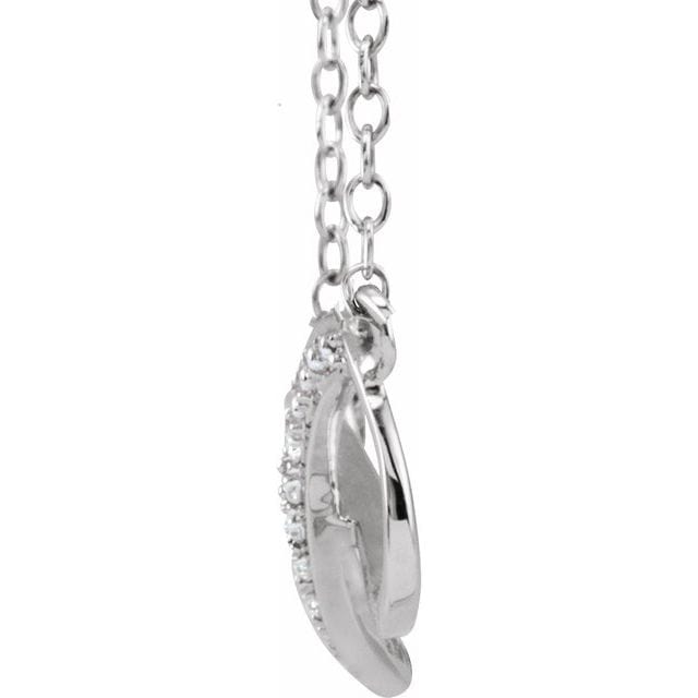 saveongems 14K Natural Diamond Infinity-Inspired Necklace