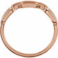 saveongems Jewelry 14K 1/6 CTW Natural Diamond Chain Link Ring