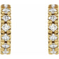 saveongems Lab-Grown Diamond French-Set Huggie Earrings