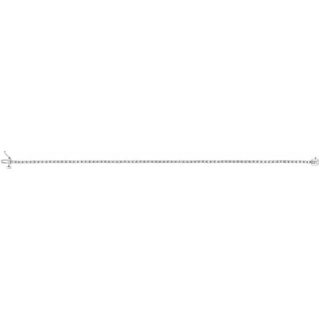 saveongems Diamond Tennis Bracelet 7.25" 1-5 Carat Total Weight Round