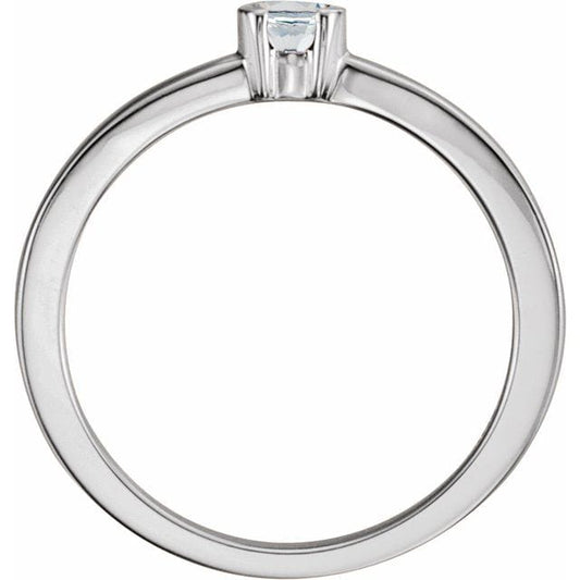 saveongems 14K 1/5 CTW Natural Diamond Family Stackable Ring
