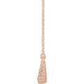 saveongems Jewelry Diamond French-Set Bar Necklace 18