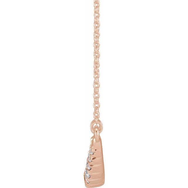 saveongems Jewelry Diamond French-Set Bar Necklace 18"