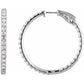 saveongems 34.5mm::3CTW / I1 / 14K White Natural Diamond Inside-Outside Hinged Hoop Earrings 14K Natural Diamond Inside-Outside Hinged Hoop Earrings Sizes1/4-6 1/4 CTW