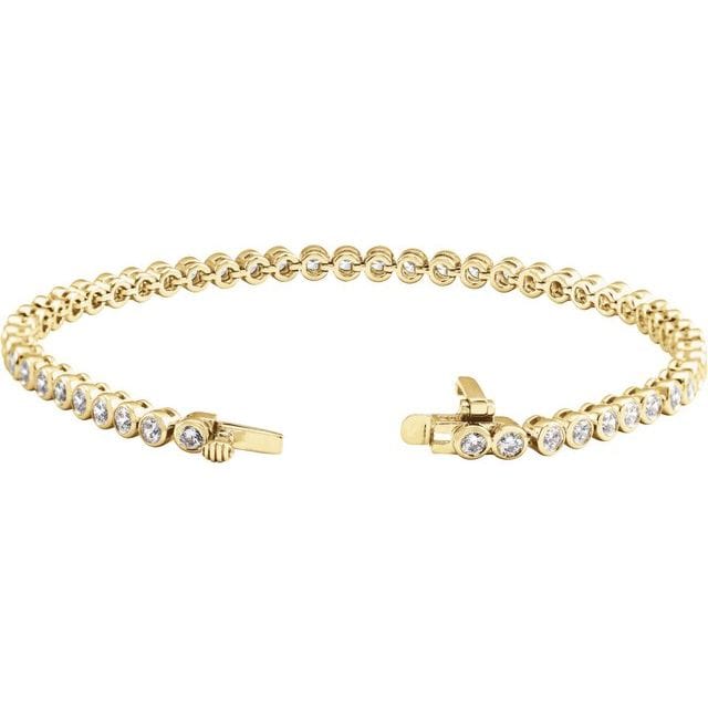 saveongems Jewelry Bezel-Set Bracelet