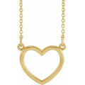 saveongems Jewelry 13.8 x 13mm / 16 Inch / 14K Yellow 14K Heart 16
